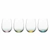 RIEDEL HAPPY O GLAS 4er SET – 4 X 320 Ml – Transparent-farbig 14