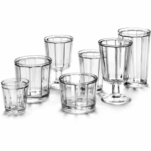 SERAX SURFACE Glas 4er-Set – 4 Gläser à 250 Ml – Clear 12