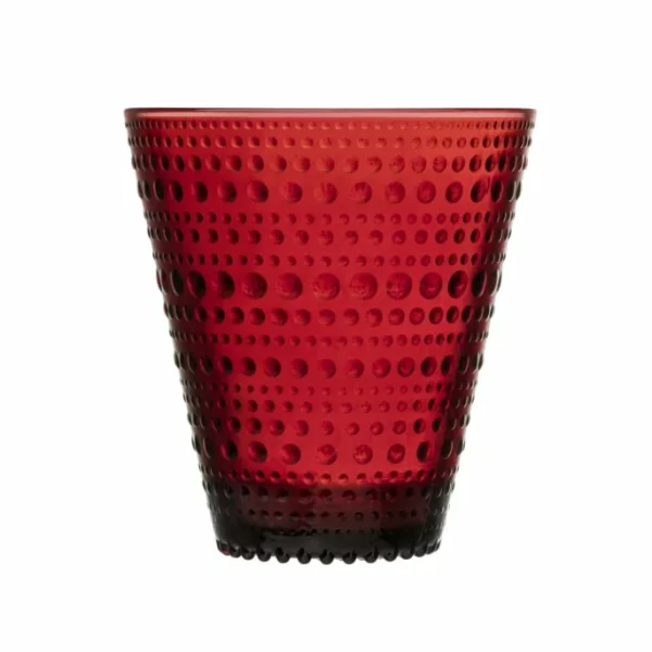 Iittala Kastehelmi Glas 2er-Set – 2×300 Ml – Cranberry 1