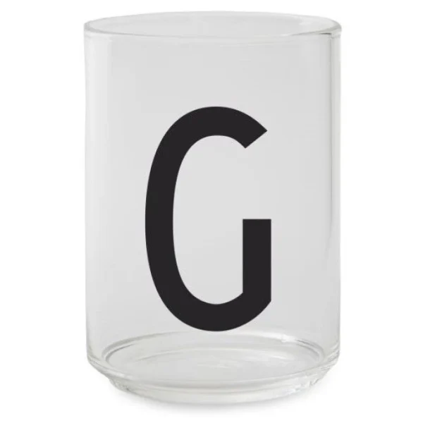 Design Letters Personal Drinking Glass Trinkglas – 300 Ml, 7,6×7,5×10,5 Cm – Ø 7,5 Cm – G – Transparent 1