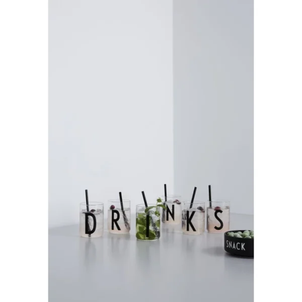 Design Letters Personal Drinking Glass Trinkglas – 300 Ml, 7,6×7,5×10,5 Cm – Ø 7,5 Cm – G – Transparent 3