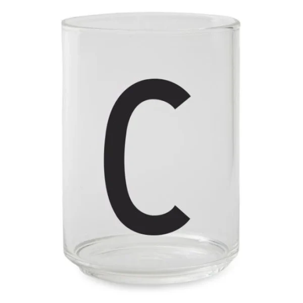 Design Letters Personal Drinking Glass Trinkglas – 300 Ml, 7,6×7,5×10,5 Cm – Ø 7,5 Cm – C – Transparent 1