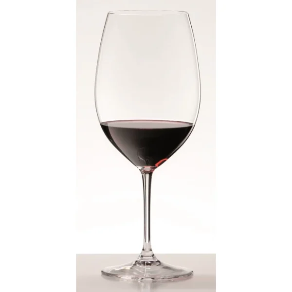 RIEDEL VINUM CABERNET SAUVIGNON MERLOT BORDEAUX WEINGLAS 2er-Set – H 225 Mm – 610 Ml – Ø 95 Mm – Kristallglas 3