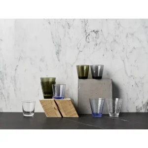 Iittala Kastehelmi Glas 2er-Set – 2×300 Ml – Moosgrün 6