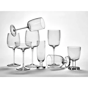 SERAX Passpartout Glas Auf Niedrigem Fuß 4er-Set – 4 Gläser à 350 Ml – Clear 6