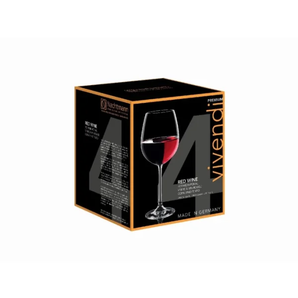 Nachtmann Vivendi Rotwein-Pokal-Weinglas 4er-Set – 4 Gläser à 727 Ml – Kristall 4