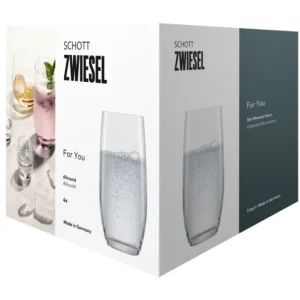 Schott Zwiesel For You Bierbecher – 4er-Set – 4er-Set – Ø 7,2 Cm – Höhe: 16 Cm – Klar 12