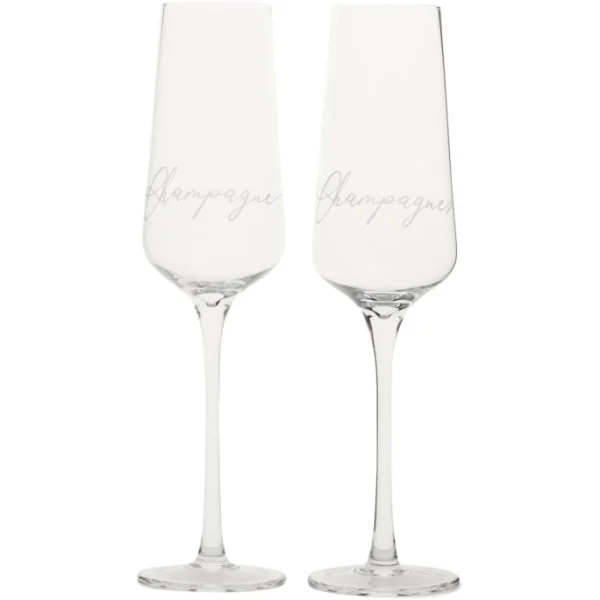 Riviera Maison Rivièra Maison Glas Champagnerglas – 2er-Set – 2er-Set à 294 Ml – Transparent 1