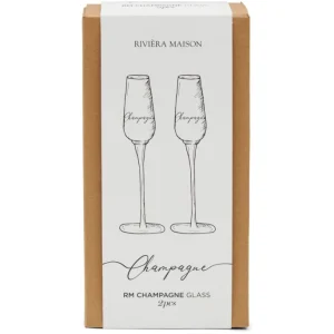 Riviera Maison Rivièra Maison Glas Champagnerglas – 2er-Set – 2er-Set à 294 Ml – Transparent 7