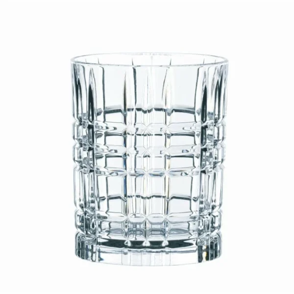 Nachtmann Square Whiskey-Glas 4er-Set – 4 Gläser à 345 Ml – Kristall 1