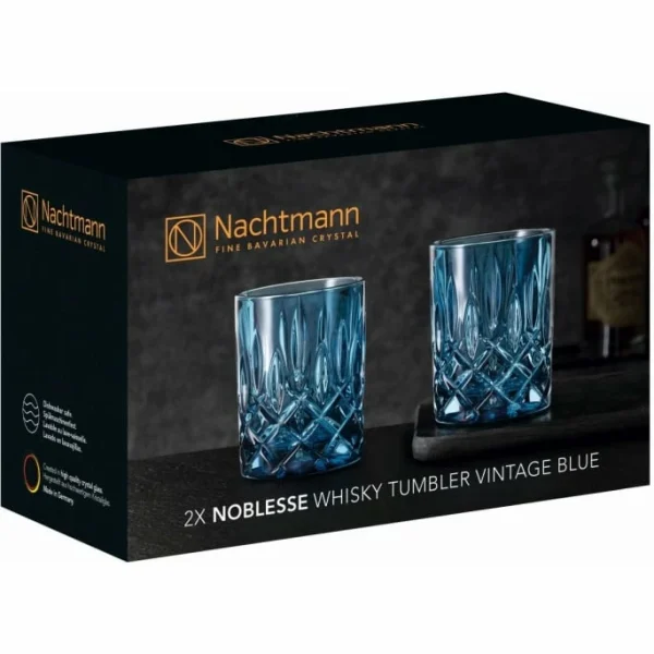 Nachtmann Noblesse Whisky-Glas 2er-Set – 2 Gläser à 295 Ml – Vintage 6