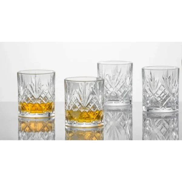 Schott Zwiesel Show Whiskygläser – 4er-Set – 4er-Set – Ø 8,2 Cm – Höhe: 10,9 Cm – Klar 4