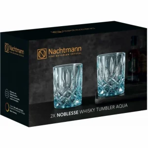 Nachtmann Noblesse Whisky-Glas 2er-Set – 2 Gläser à 295 Ml – Aqua 15