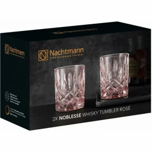 Nachtmann Noblesse Whisky-Glas 2er-Set – 2 Gläser à 295 Ml – Rosé 18