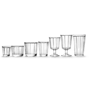 SERAX SURFACE Weißweinglas 4er-Set – 4 Gläser à 220 Ml – Clear 21