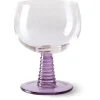 HK Living Swirl Weinglas Low – 8er-Set – 8er-Set à 350 Ml – Purple 17