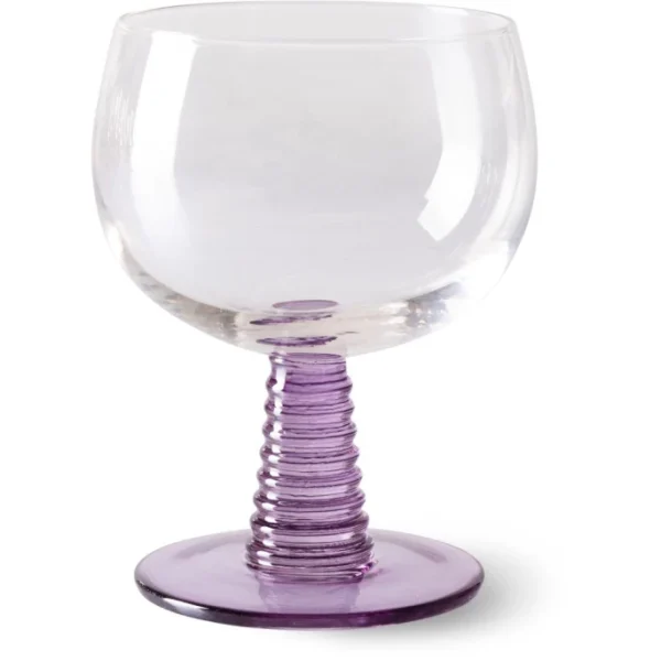 HK Living Swirl Weinglas Low – 8er-Set – 8er-Set à 350 Ml – Purple 1