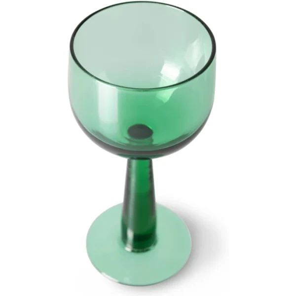 HK Living The Emeralds Weinglas – 4er-Set – 4er-Set: 200 Ml – Ø 8 Cm – 8x8x17,2 Cm – Fern Green 5