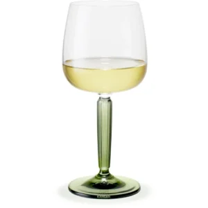 Kähler Design Hammershøi Weißweinglas – 2er-Set – 2er-Set: 350 Ml – Ø 8,5 Cm – Höhe: 18,5 Cm – Grün 10